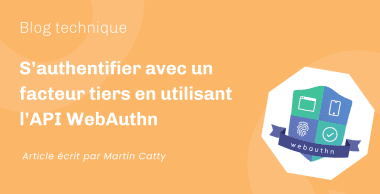 S’authentifier avec un facteur tiers en utilisant l’API WebAuthn