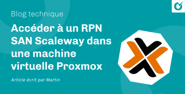 Accéder à un RPN SAN Scaleway dans une machine virtuelle Proxmox