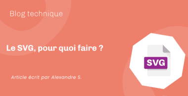 Le SVG, pour quoi faire ? Le SVG, pour quoi faire ?